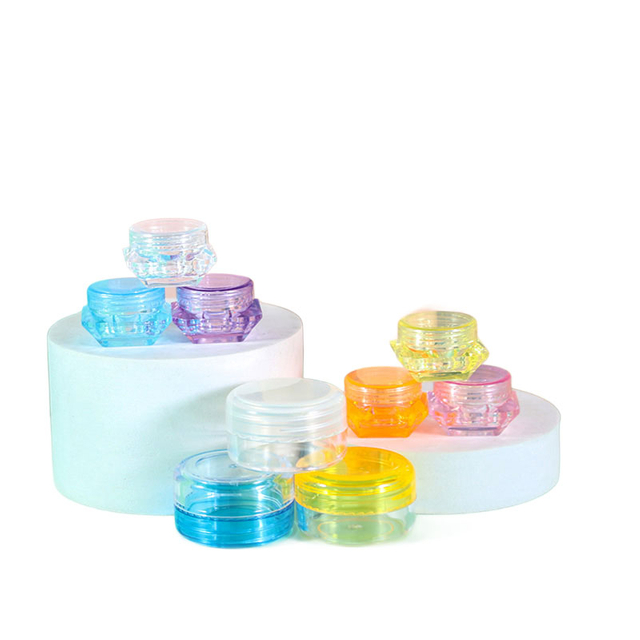 5g 20g Mini pots de crème cosmétique vides en plastique vibrant PS en gros