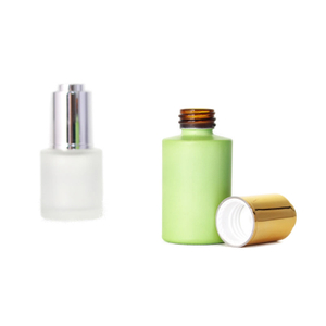 Bouteille d'huile essentielle en verre vert de 50 ml pour les soins de la peau