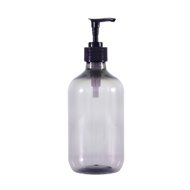 Bouteille de lotion en plastique de couleur transparente