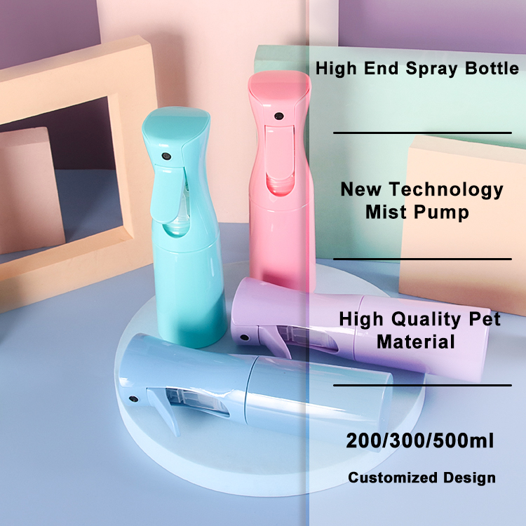 Flacon pulvérisateur de brouillard haut de gamme à gros dosage pulvérisation continue bouteille en plastique en PET