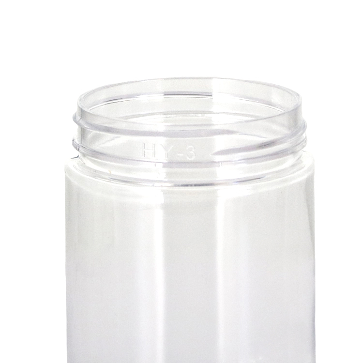 Pots crèmes en plastique clairs d'ANIMAL FAMILIER avec les couvercles en aluminium pour l'emballage de soin de la peau