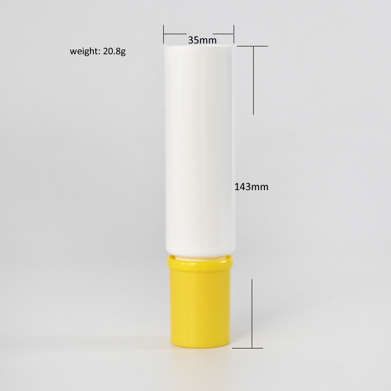 Tube souple en plastique de voyage scellable de 130 ml