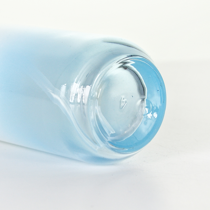 40 ml 60 ml 100 ml 120 ml dégradé bleu/blanc bouteille en verre de peinture en forme de cylindre et pots de 50g 20g avec dessus de couleur argent 