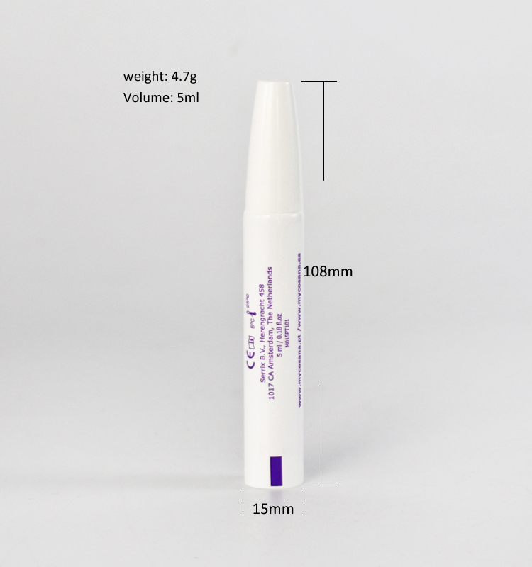 Tube souple en plastique scellable écologique de 5 ml pour les soins de la peau