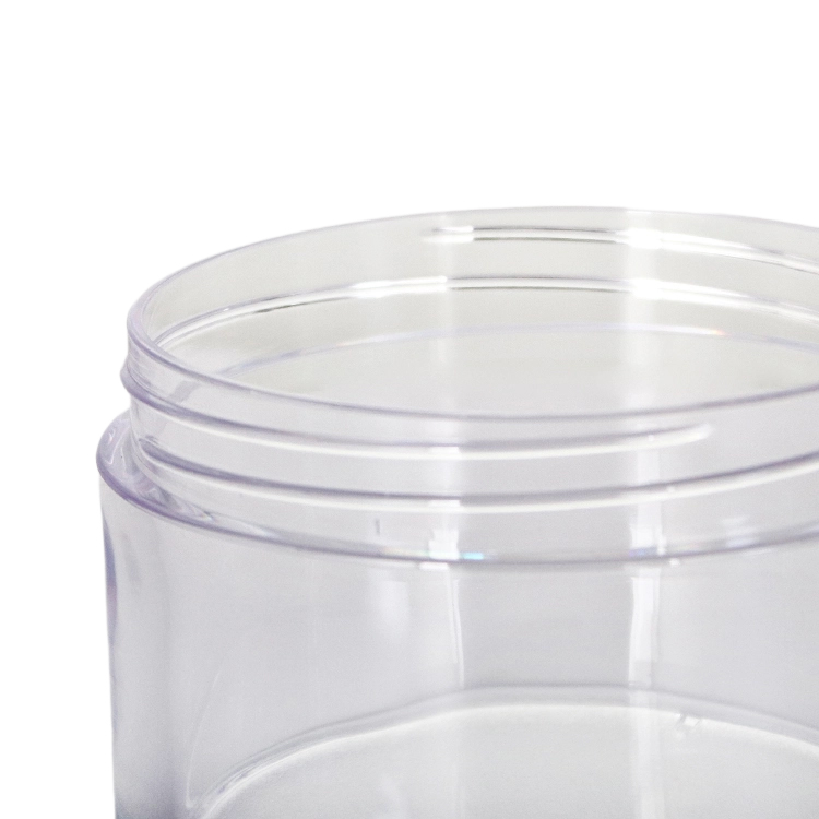 Pots de stockage en plastique transparent avec couvercles hermétiques à visser
