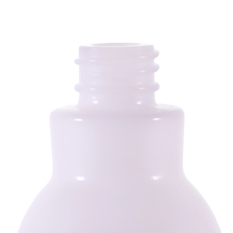 Bouteille de lotion en verre blanc opale de 150 ml