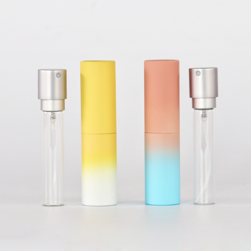 Atomiseur de parfum coloré de 10 ml avec design torsadé