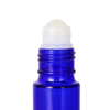 Bouteille d'huile essentielle en verre bleu de 15 ml pour un usage quotidien