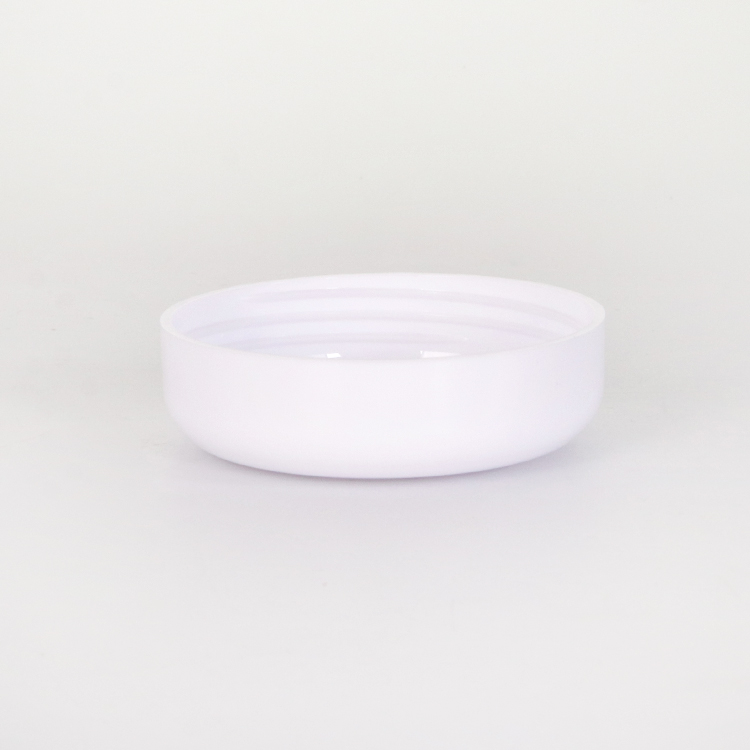 Pots de crème en plastique blanc PP comme conteneurs cosmétiques en gros