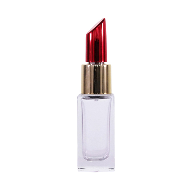 Flacon de parfum en verre de poche style rouge à lèvres