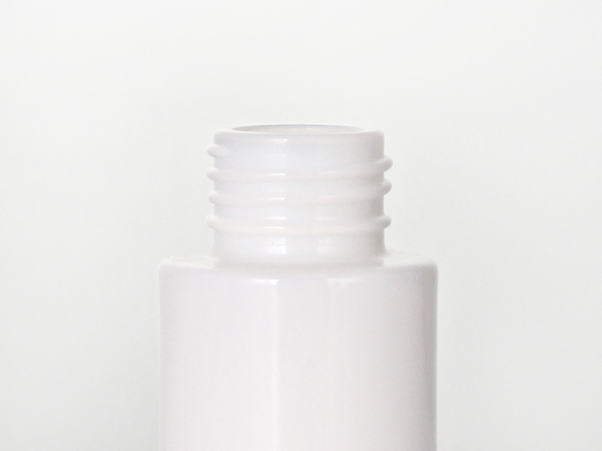 Bouteille en verre à fond épais de lotion pour les épaules plates blanches de 10 à 50 ml