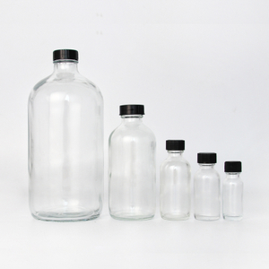 Bouteille d'huile essentielle en verre de Boston de 100 ml pour les soins de la peau